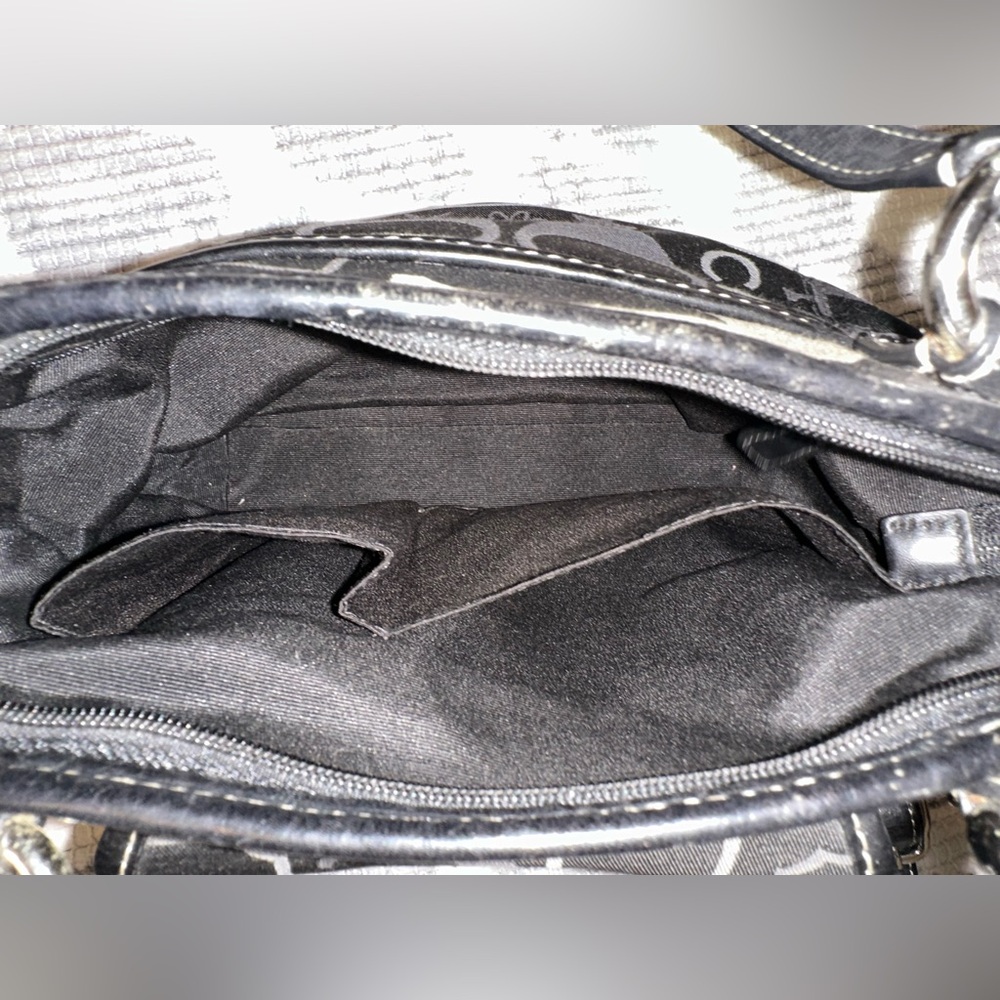 Coach black and gray shoulder bag - Picture 9 of 12